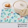 thumbnail image 5 of Placemat, Pioneer Flower Floral Print Pattern Place Mats Table Mat Set Of 2, PVC Washable Placemats for Party Kitchen Dining Decoration, 18x12 Inch, Fade Resistant, 5 of 6