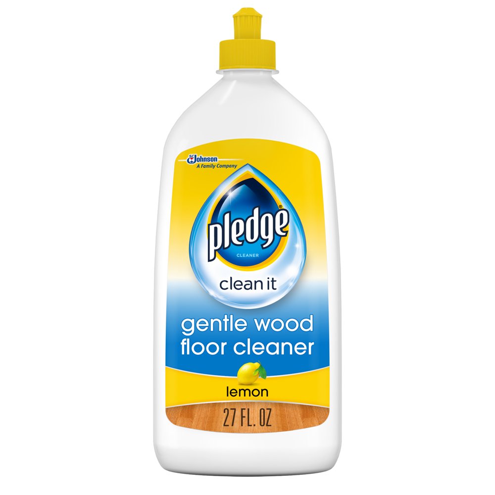Pledge Gentle Wood Floor Cleaner, Lemon Scent Gently Removes Dirt