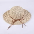 thumbnail image 2 of Women‘s Straw Hat Sun Hat Summer Hand-woven Cap Foldable Wide-side Fisherman Cap, 2 of 6
