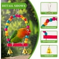 thumbnail image 5 of 11PCS Bird Toys Parakeet Toys,Dinosam Colorful Parrot Toy for Small Parakeets Cockatiels Conures Finches Swing Chewing Hanging Bell Cage Hammock Toy, 5 of 11