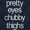 Navy, variant on Pretty Eyes Chunky Thighs Adorable Youth T Shirt Tee Girls Infant Toddler Brisco Brands 12M