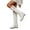 White, variant on Women's Wedge Knee High Furry Boots Warm Fleece Lined Wide Calf Snow Booties Non Slip Dress Shoes