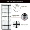 thumbnail image 4 of Over The Door Shoe Organizer, Hanging Shoe Organizer with 24 Mesh Large Pockets Door Shoe Rack Organizer for Men Women Kids Hanging Shoe Storage Bag, White, 4 of 7