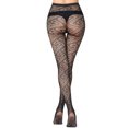 thumbnail image 5 of Lilgiuy Black High Waist Tights Fishnet Tights Thigh High Stockings Pattern Mesh Hollow Out Pantyhose Plus Size, 5 of 5