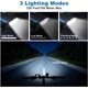 thumbnail image 2 of Luz de bicicleta recargable USB, linterna de bicicleta impermeable con timbre de bicicleta de luz de 120 decibeles, luz LED de bicicleta para carretera y montaña - Seguridad nocturna, 2 of 5