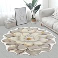 thumbnail image 5 of 3D Irregular Flower Ground Mat With A Diameter Of 60Cm Crystal Velvet - 1X Floor Mat, 5 of 5