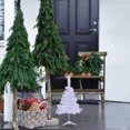 thumbnail image 6 of Rkxzt 12inch Artificial Christmas Tree White Mini Tabletop Christmas Pine Tree with Plastic Stand Small Xmas Tree for Indoor Outdoor Holiday Home Decoration, 6 of 8