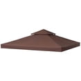 thumbnail image 2 of Auto Beyond Canopy Replacement 10x10ft Outdoor Shelter for Smaller Top Double Tiered Canopy Cover (Coffee), 2 of 6