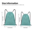 thumbnail image 2 of Sigee Teal Green Glitter for Drawstring Bag String Backpack for Sports, Gym, Swimming, Beach, Travel-Medium, 2 of 6
