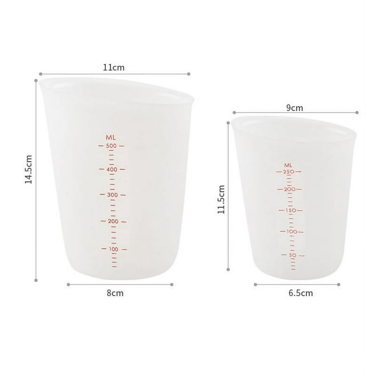 250ml Diy Silicone Measuring Cup With Scale For Baking And Cooking