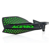 Acerbis X-Ultimate MX Offroad Black/Green Handguards w/ Removable Vent Covers (2645481043)