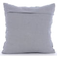 thumbnail image 3 of The HomeCentric Pillow Cover Grey Pillows Cover Beaded Garden Shrub Pillows Cover Pack of 2 18x18 inch (45x45 cm) Pillow Case Square Cotton Linen Pillows Covers for Couch Floral Easter - Silver Shrub, 3 of 3