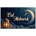 thumbnail image 1 of Eid Mubarak Banner Background Lanterns Stars Moon Festive Decor Backdrop for Party Event Ramadan Celebration Holiday Photography Props, 1 of 4