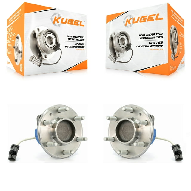 Kugel Front Wheel Bearing and Hub Assembly Pair for Car Cadillac CTS SRX STS - Left Right Side (Driver Passenger) K70-100279