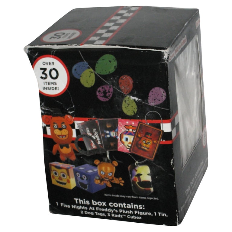 Five Nights At Freddy's Radz Cubez Dog Tags Plush Figure Tin Box