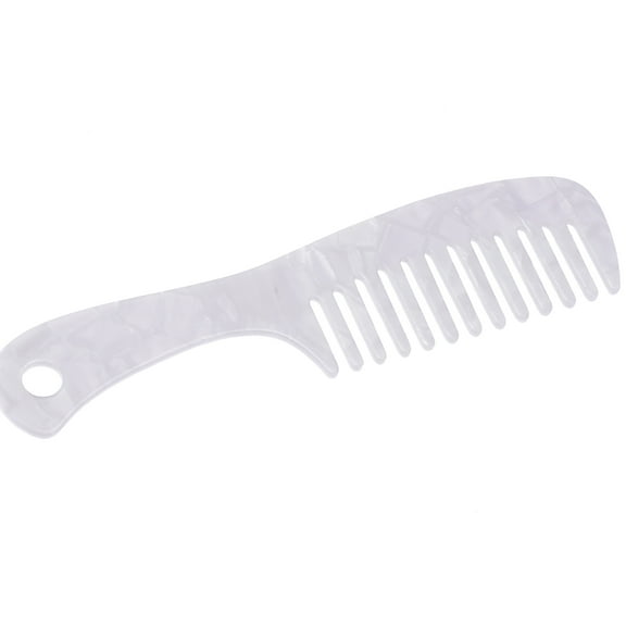 Vocoste Hair Comb Wide Tooth, Anti-Static, for Thick, Curly Hair, Hair Care, Detangling Comb, for Wet and Dry White 1 Pc