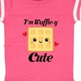 thumbnail image 4 of Inktastic Waffle Pun Im Waffle-y Cute Girls Baby Bodysuit, 4 of 5
