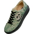 thumbnail image 4 of DOGO Wedge Sneakers for Women - Handmade and Vegan Leather Platform Sneakers for Women, Unique Chunky Sneakers Bamboo Lover Design, Size 9, 4 of 5