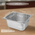 thumbnail image 3 of Ice Buckets for Parties, Stainless Steel Ice Cube Bin, Wine Beer Champagne Bucket, Large Beer Ice Buckets Drink Cooler, Rectangular Ice Storage Tub Ice Cube Bin, 3 of 7