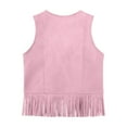 thumbnail image 7 of Baby Toddler Vest Sleeveless Jacket Boys Girls Winter Waistcoat Gilet for Fall & Winter Warm Cardigan Outerwear Unisex Pink 5-6 Years, 7 of 7