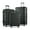 Black, variant on ALEX VANDO Traveler Luggage 3 Piece Set Suitcase Spinner Hardshell Lightweight TSA Lock, Black