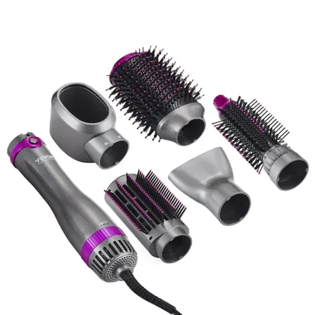 5 in 1 Hot Hair Dryer Brush Upgraded Negative Ion Curling Styler