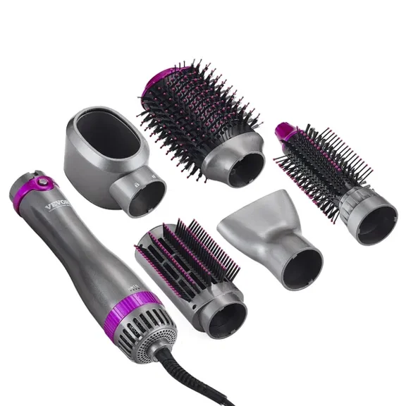 5 in 1 Hot Hair Dryer Brush Upgraded Negative Ion Curling Styler