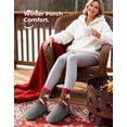 thumbnail image 3 of HomeTop Women's Cozy Memory Foam Loafer Slippers Indoor Outdoor, 3 of 9