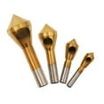 thumbnail image 6 of CPAN 1pc Titanium Countersink Deburring Drill Bit Hole Cutter Metal Chamfering Tool, 6 of 8