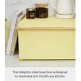 thumbnail image 5 of Yamazaki Home Bread Box, Yellow, Steel + Wood, Supports 22.2 pounds, No Assembly, 5 of 8