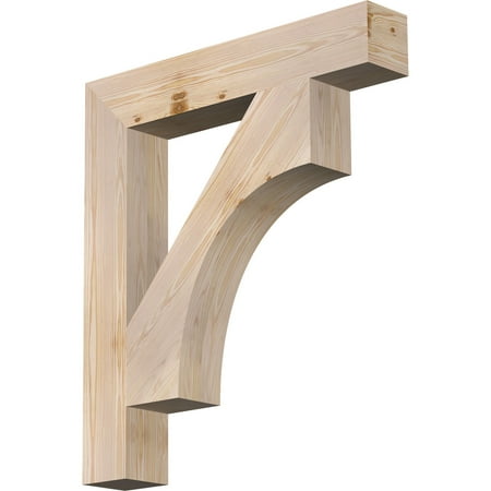

Ekena Millwork 5 1/2 W x 34 D x 38 H Westlake Block Smooth Bracket Douglas Fir