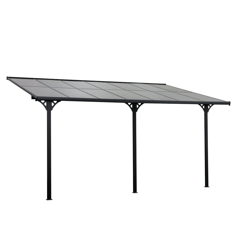 Outsunny Outdoor Gazebo/Pergola/Awning for Patio with Adjustable Posts