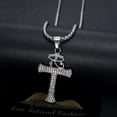 thumbnail image 3 of NEGS Eye of Horus Egyptian Coptic Ankh Cross Pendant 24'' Chain Egyptology Amulet Stainless Steel Necklace for Men Women, 3 of 7
