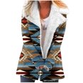 thumbnail image 2 of Puntoco Mujer Halloween Impreso Moda Manga Larga Bolsillo Compuesto Felpa Botón Abrigo Manga Larga Sin Sombrero Casual Abrigo/Chaqueta Puntoco Puntoco-1, 2 of 5