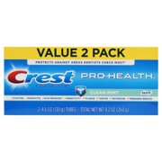 (2 pack) (4 pack) Crest Pro-Health Clean Mint Toothpaste, 4.6 oz