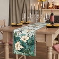 thumbnail image 2 of Spring Table Runner 70 Inches Long, Butterfly Summer Botanical Flower Cotton Linen Table Runners Dresser Scarves, Decorative Fabric Tabletop Scarf Furniture Cover for Home Dinner Party 13"x70", 2 of 8