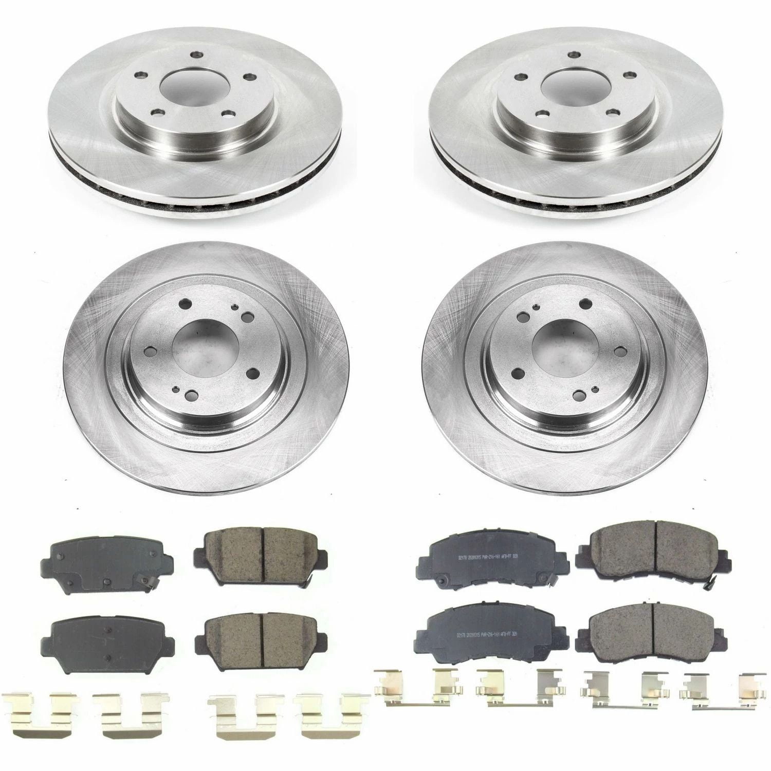 PowerStop Front and Rear Stock Replacement Brake Pad and Rotor Kit Fits: MITSUBISHI Select Models KOE8461