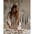 thumbnail image 2 of Candle LPUSA Black Taper, 30 cm, sin perfume, sin goteo, juego de 12, 2 of 7