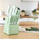 thumbnail image 3 of Juego de Cuchillos de Cocina hecef de 15 Piezas con Recubrimiento Antiadherente - Verde, 3 of 10