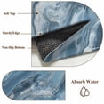 thumbnail image 6 of Blue Marble Round Area Rug 4 FT, Non Slip Indoor Outdoor Rug, Abstract Ink Painting Art Modern Washable Soft Circular Carpet Non-Shedding Floor Mat for Coffee Table Nursery Foyer Balcony, 6 of 8