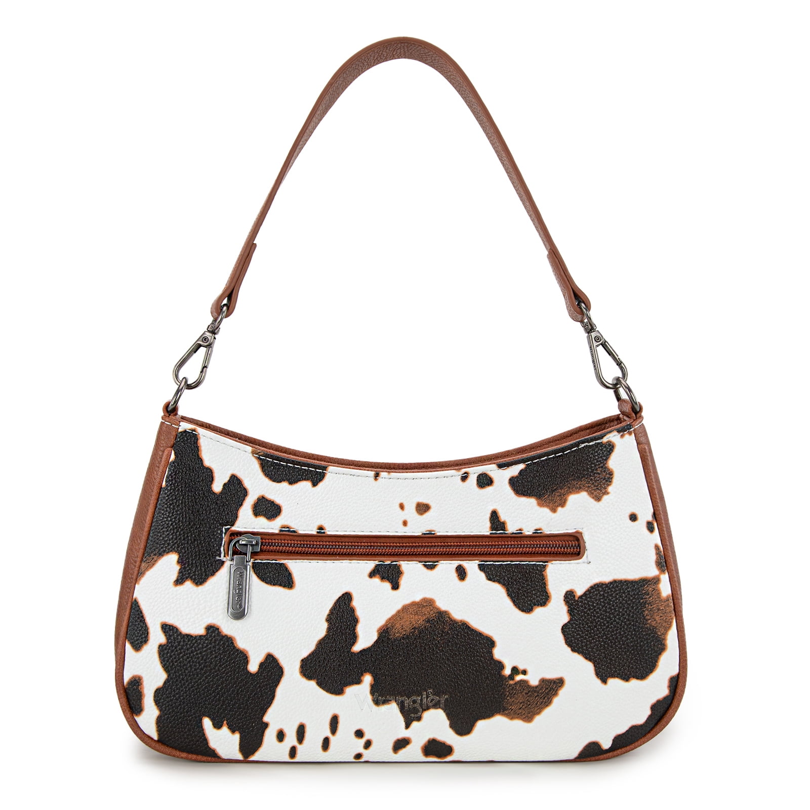 Wrangler Hobo Purse for Women Shoulder Purses Bag with Detachable Strap, Cow-Brown