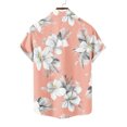 thumbnail image 6 of Awdenio Shirts for Men Floral Shirts Casual Tropical Beach Short Sleeve Funky Aloha Shirt Summer Holiday Vacation Party, 6 of 6