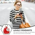 thumbnail image 3 of WEUVEB 5Ud Adorno Colgante Fortuna En Rojo Para Llaves Y Bolsa Con, 3 of 7