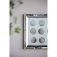 thumbnail image 3 of Ares Crystal Mirror Framed Wall Art - 19.5" x 19.5" - Silver/White/Bronze, 3 of 6