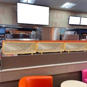 AIHOME Privacy Panels Indoor Striped Glass Screen Commercial Privacy Panels Restaurant Decorative Partitions Modern Divider for Hotel Bar