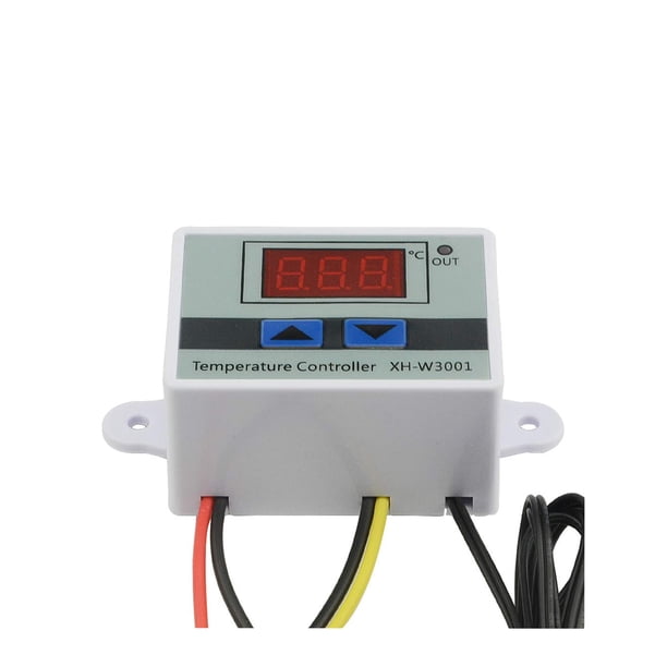 Viccilley XH-W3001 Módulo Controlador de Temperatura LED Digital Interruptor de termostato Digital con sonda Impermeable Termostato electrónico de enfriamiento de calefacción programable