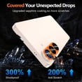 thumbnail image 2 of CASEFIV for Samsung Galaxy S26 Camera Lens Protector Tempered Glass Camera Cover,9H Hardness Aluminum Metal Lens Film,Anti-Scratch Strong Stickiness Case Friendly,1 Pack Orange, 2 of 7