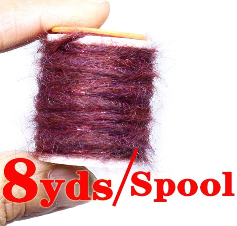 Zaoz Pack of 5 Fishing Fly Tying Material Dirty Bug Yarn Mottled Dubbing Rope Line for Tying Shrimps Nymphs Caddis Flies A418