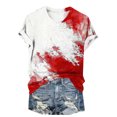thumbnail image 1 of Virmaxy Haut à Manches Courtes Imprimé Halloween 2024 pour Femmes, Col Rond, Multicolore-26 S, 1 of 5