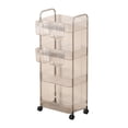 thumbnail image 2 of tredstone ABS Restaurant Kitchen Storage Horizontal And Vertical Dual Organizing Rack Moisture-proof And Rust grey,With box Four layers, 2 of 6